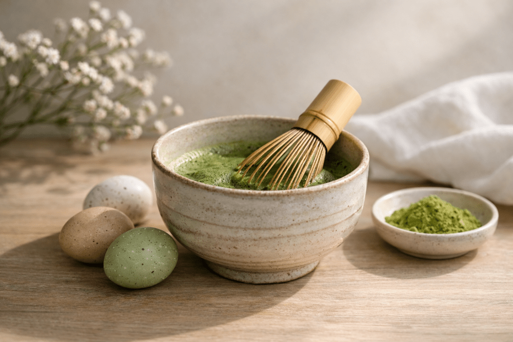A Calm Easter Morning and a Cup of Matcha - NOA MATCHA