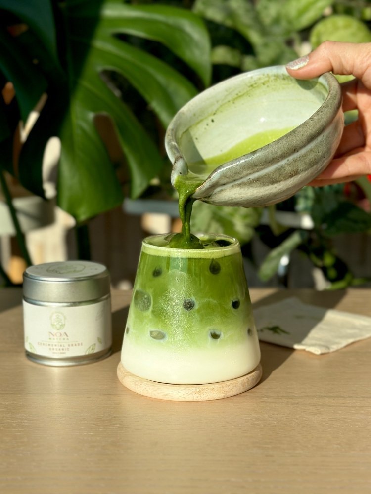 Your Perfect Iced Matcha Fruit Latte (Easy Recipe!) - NOA MATCHA