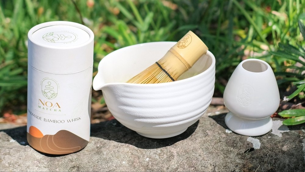 3-piece matcha tool kit: chawan chasen naoshi