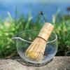 Handcrafted glass matcha bowl for whisking matcha