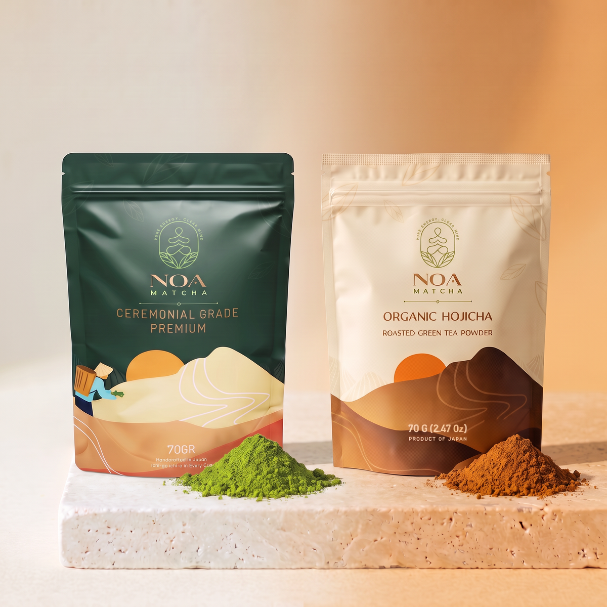 Matcha & Hojicha Duo - Morning & Evening Ritual Bundle